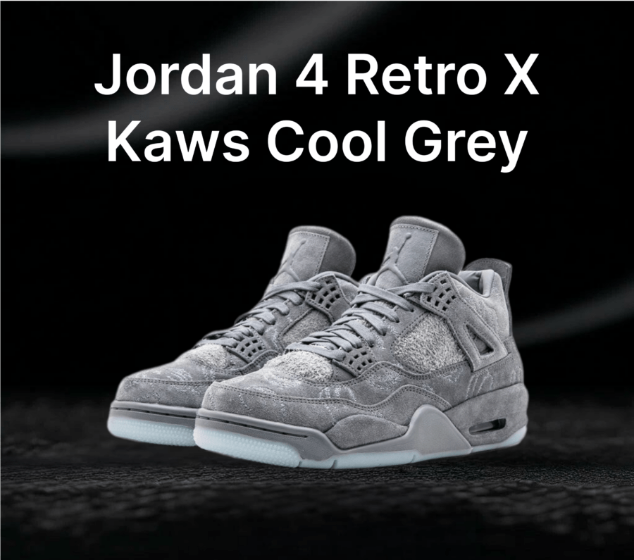 Jordan 4 Retro X Kaws Cool Grey